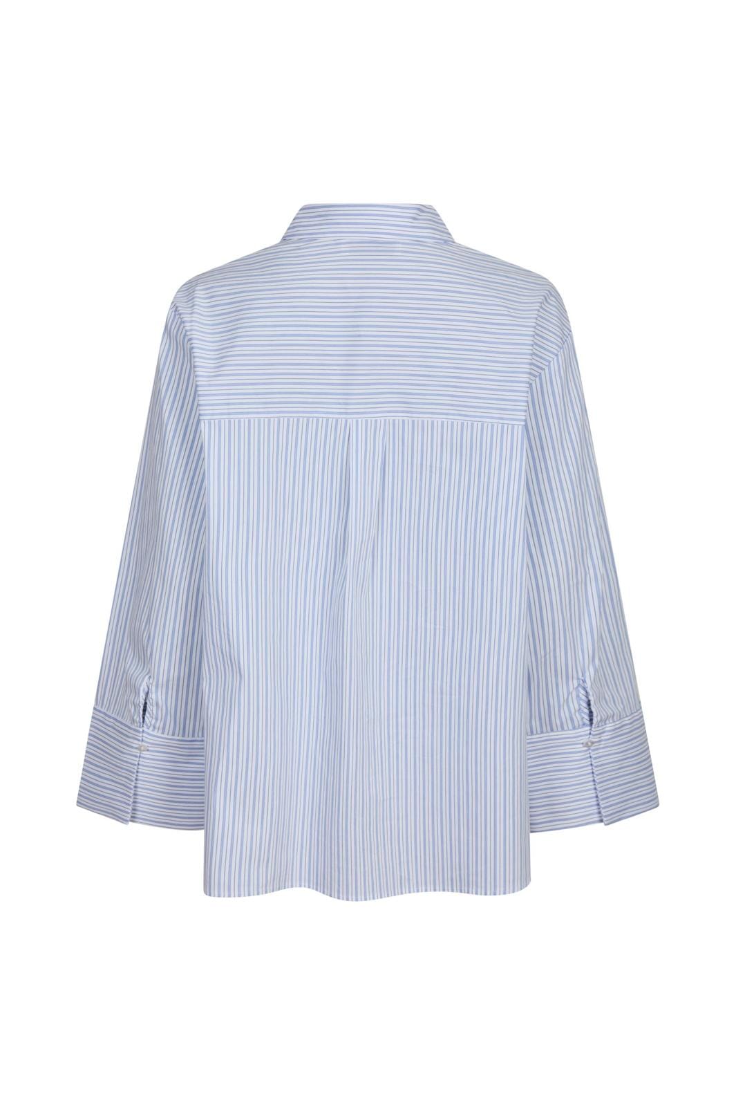 Neo Noir - Dita Mini Stripe Shirt 162706 - Light Blue