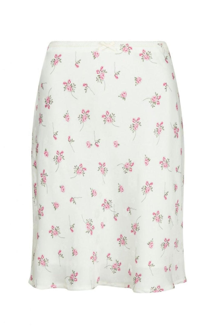 Neo Noir - Duna Cute Rose Skirt - Off White Nederdele 