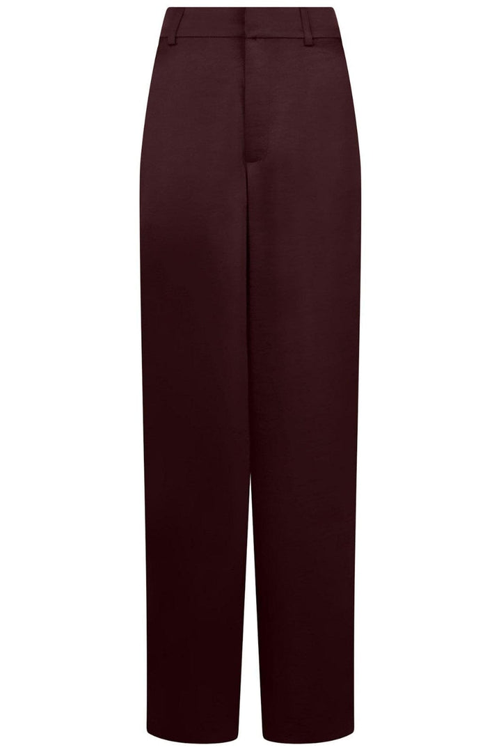 Neo Noir - Emmett Heavy Sateen Pants 164136 - Burgundy