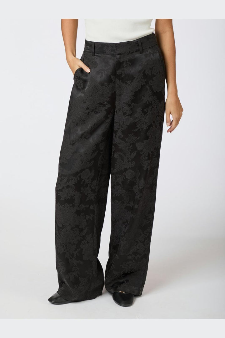 Neo Noir - Emmett Jacquard Pants - Black