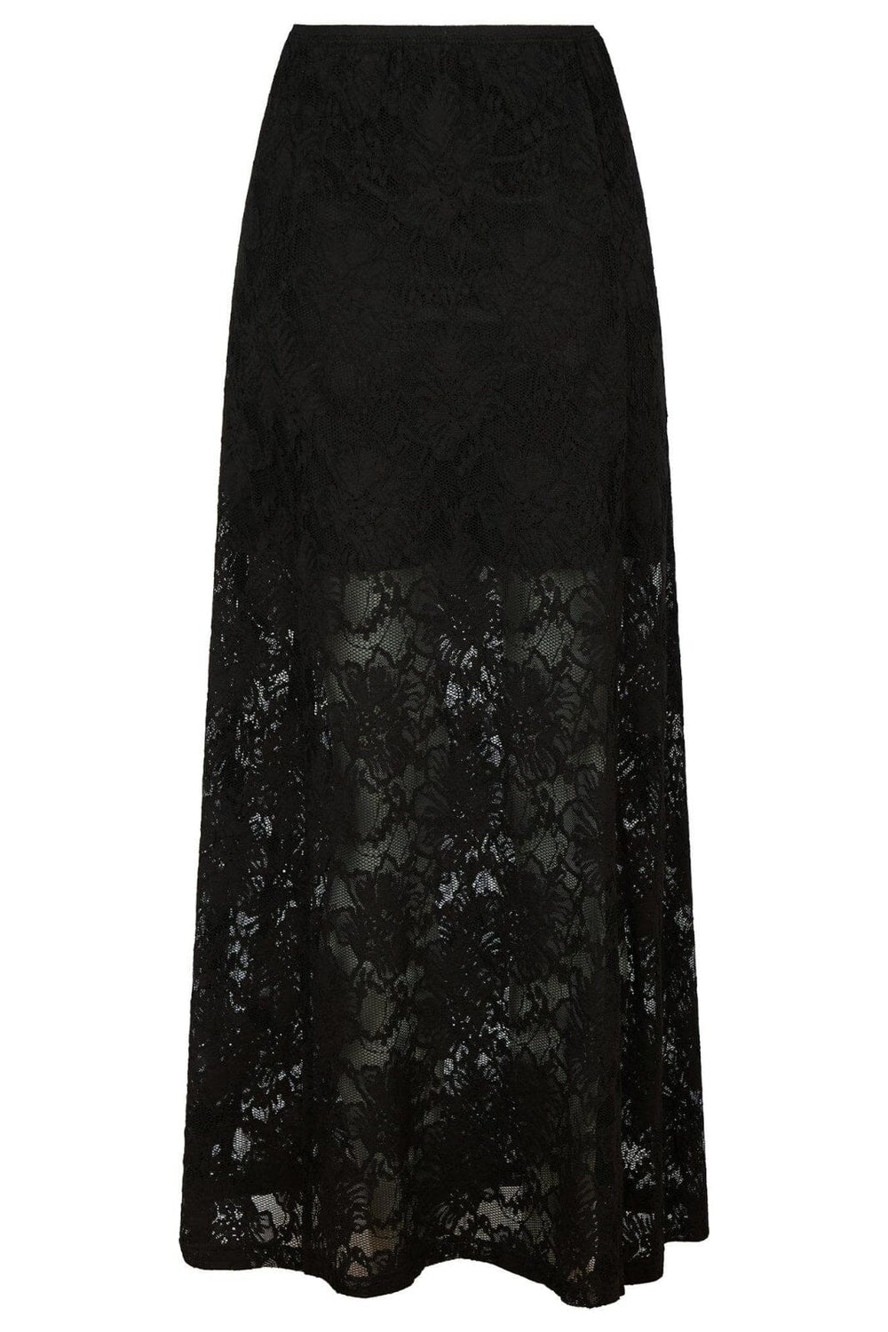 Neo Noir - Emmie Lace Skirt 163608 - Black Nederdele 