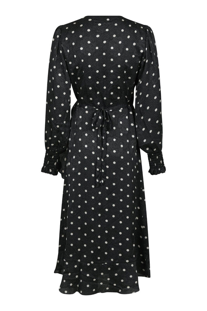 Neo Noir - Eva Retro Dot Dress - Black Kjoler 