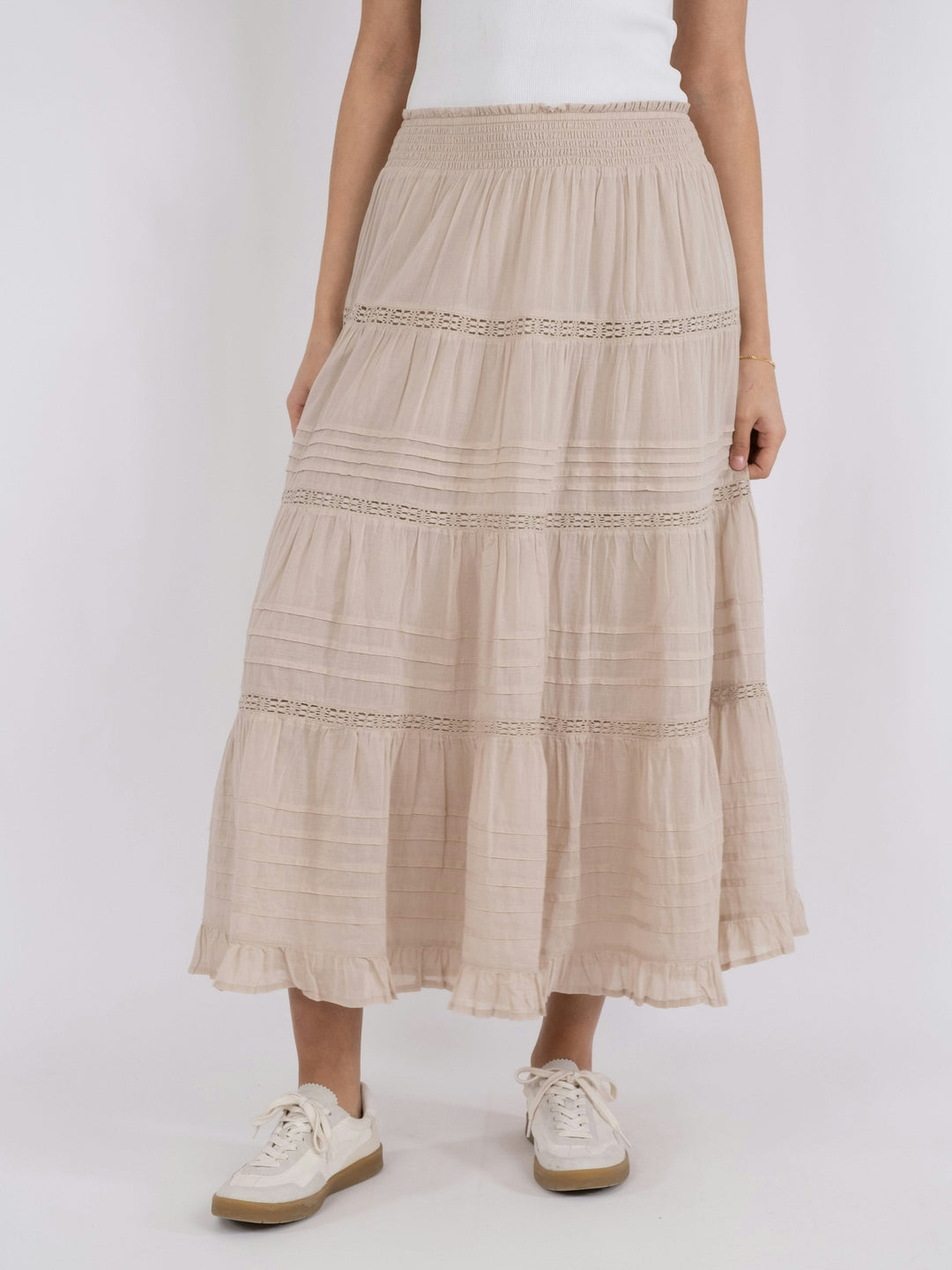 Neo Noir - Felicia S Voile Skirt - Sand