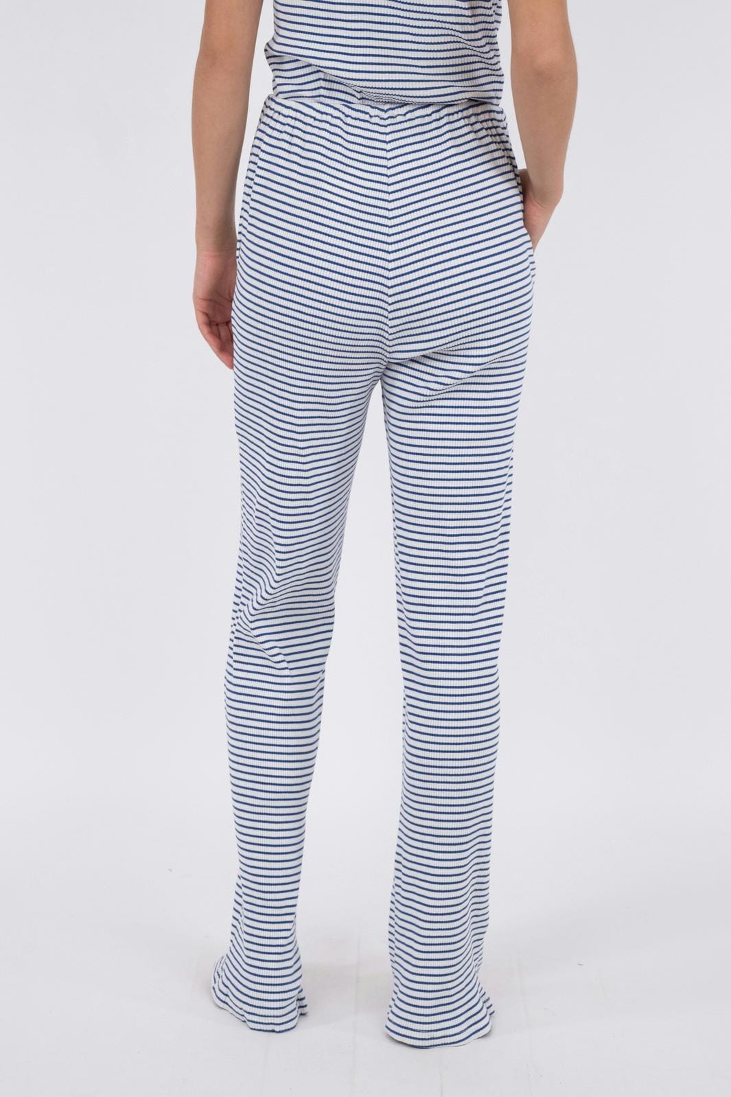 Neo Noir - Geri Stripe Pants - Blue