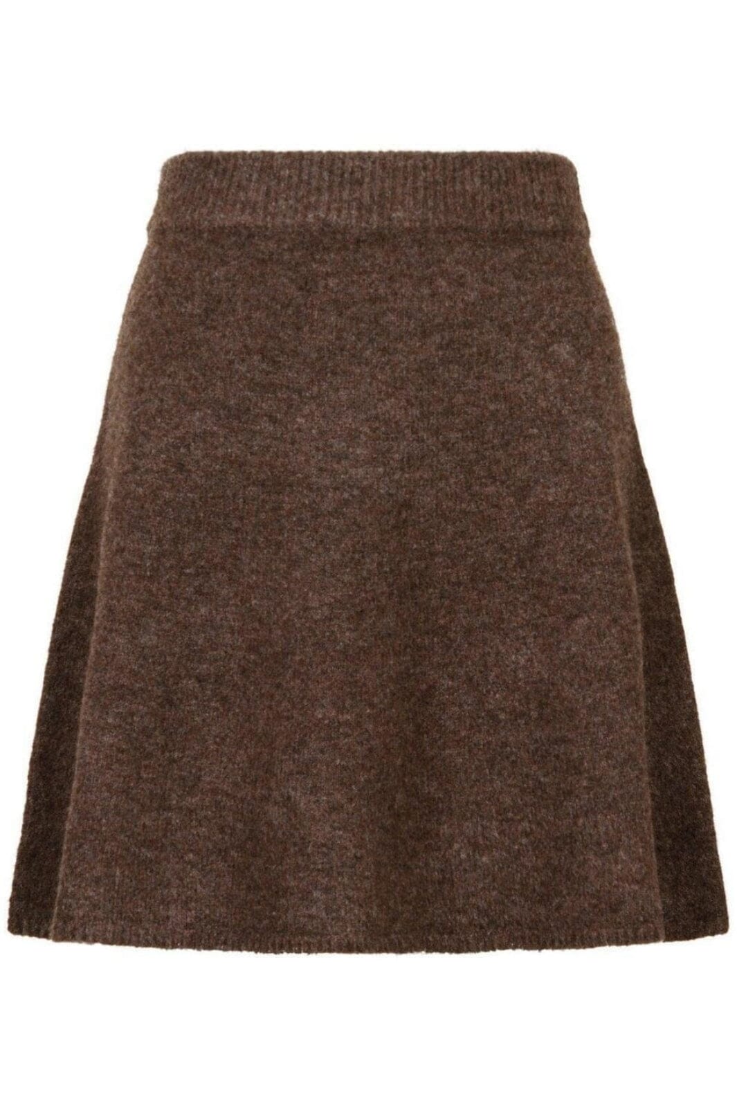 Neo Noir - Gisa Knit Skirt - Brown Melange