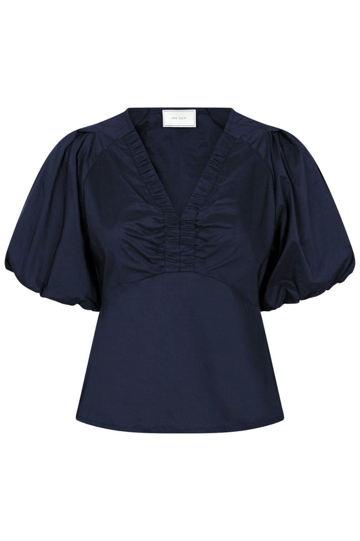 Neo Noir - Irina Poplin Blouse - Navy T-shirts 