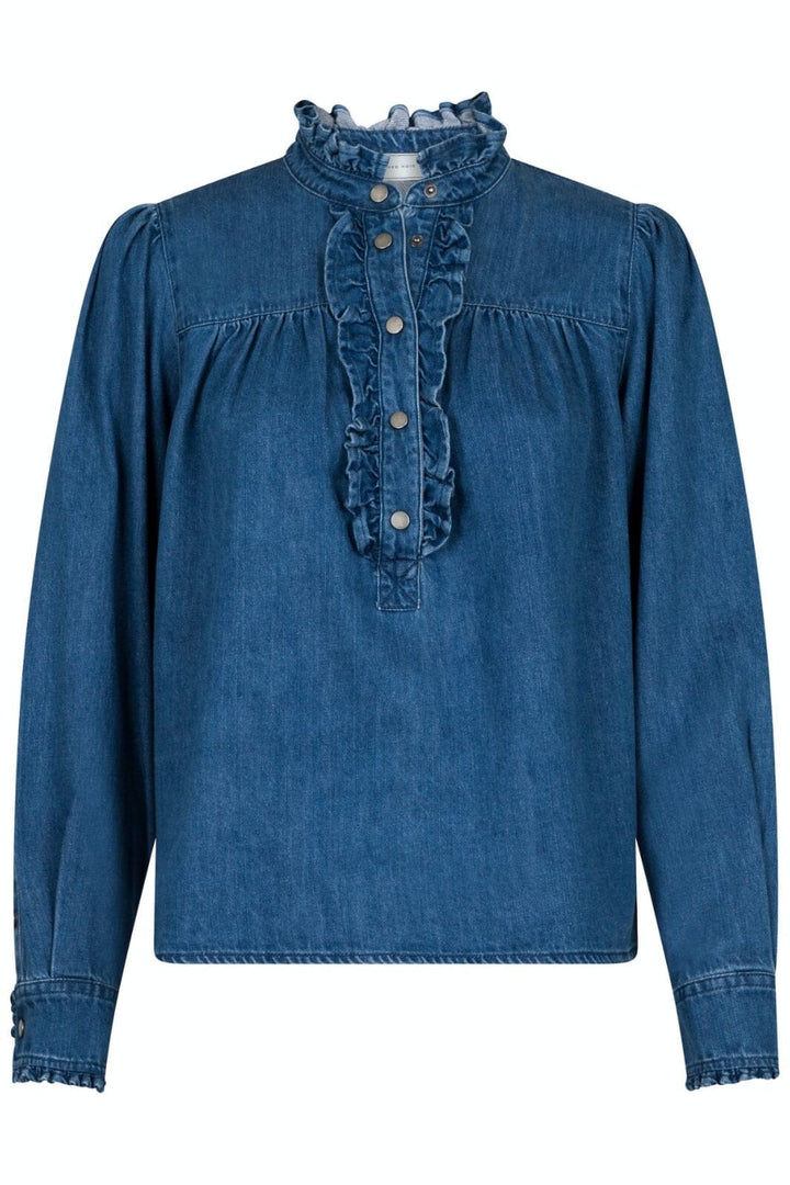 Neo Noir - Justine Denim Shirt - Blue Bluser 