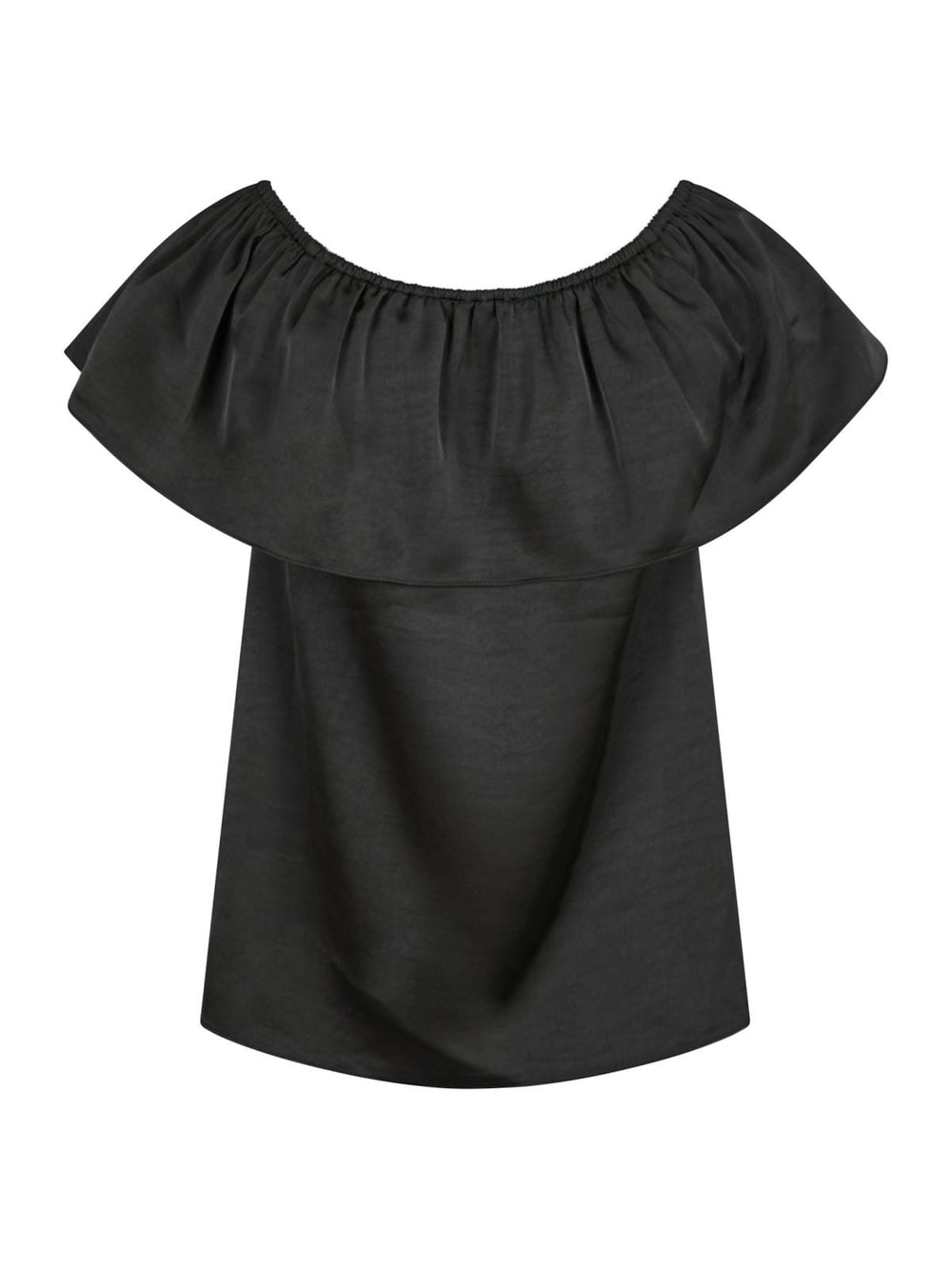 Neo Noir - Kris Heavy Sateen Top - Black Toppe 