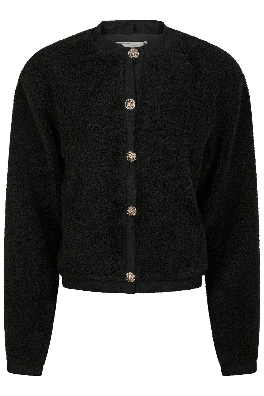 Neo Noir - Limo Fluffy Knit Cardigan 161963 - 100 - Black