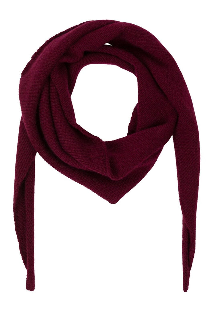 Neo Noir - Misty Knit Scarf - Wine Tørklæder 