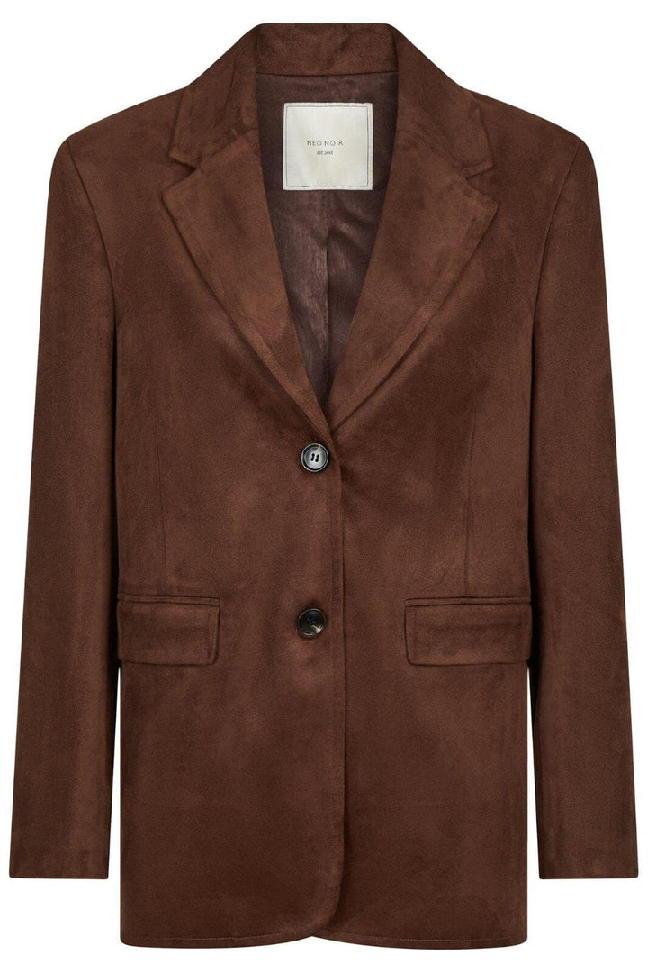 Neo Noir - Namy Faux Suede Blazer 164548 - 210 - Brown