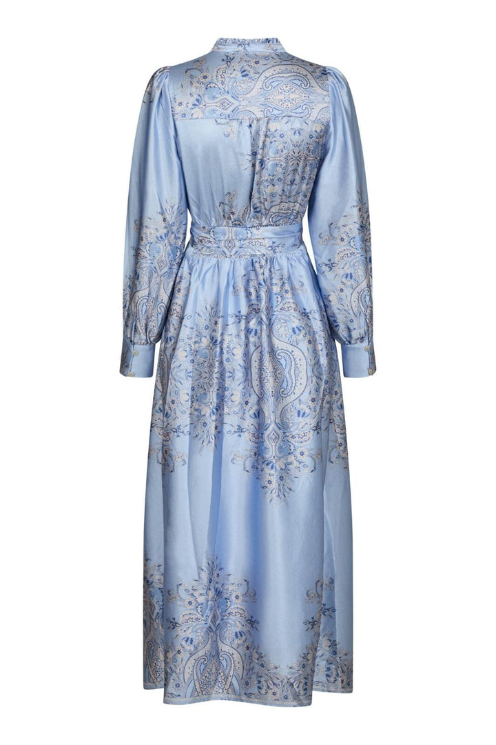 Neo Noir - Nova Paisley Border Dress 160958 - 145 - Light Blue