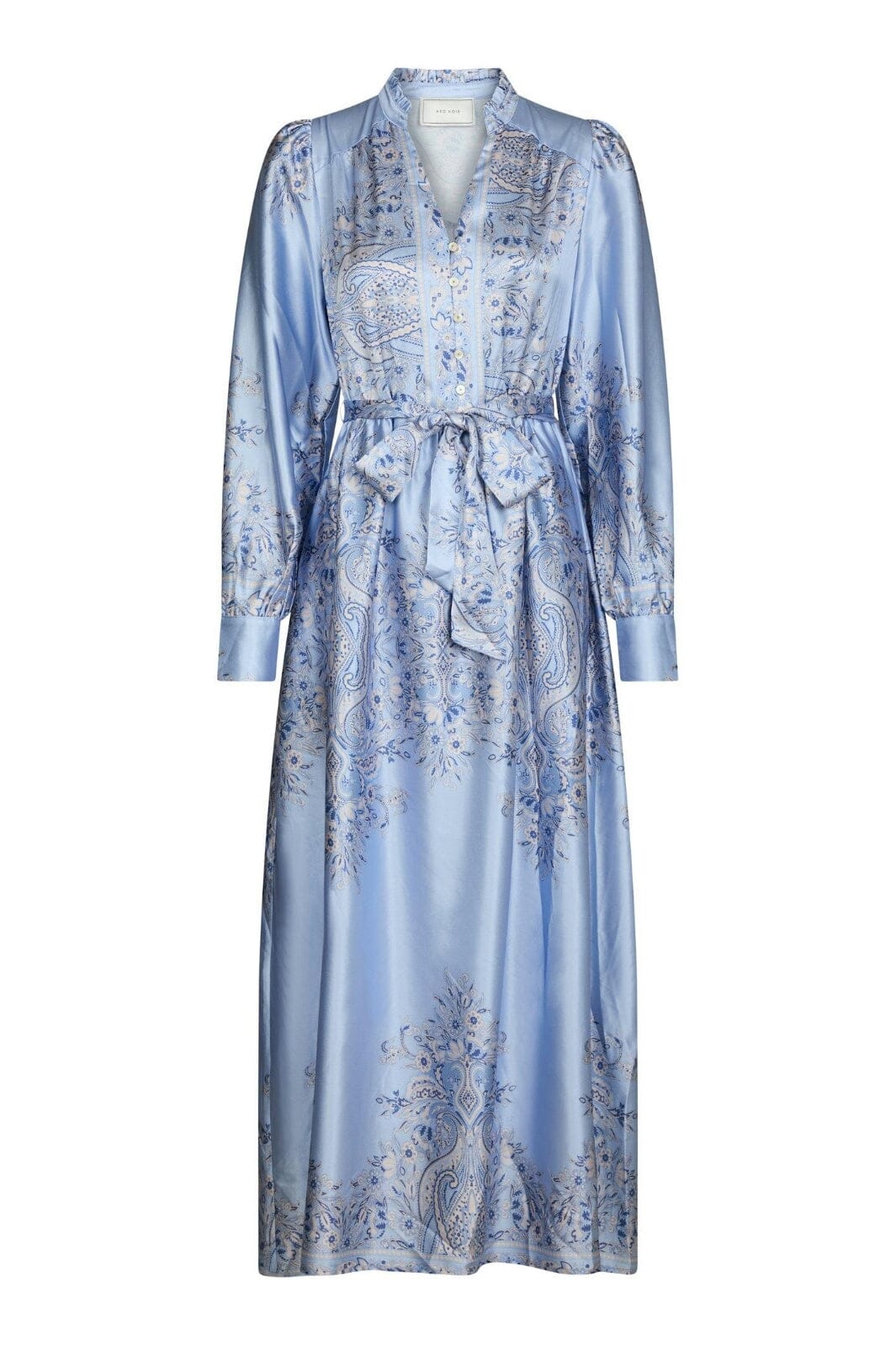 Neo Noir - Nova Paisley Border Dress 160958 - 145 - Light Blue