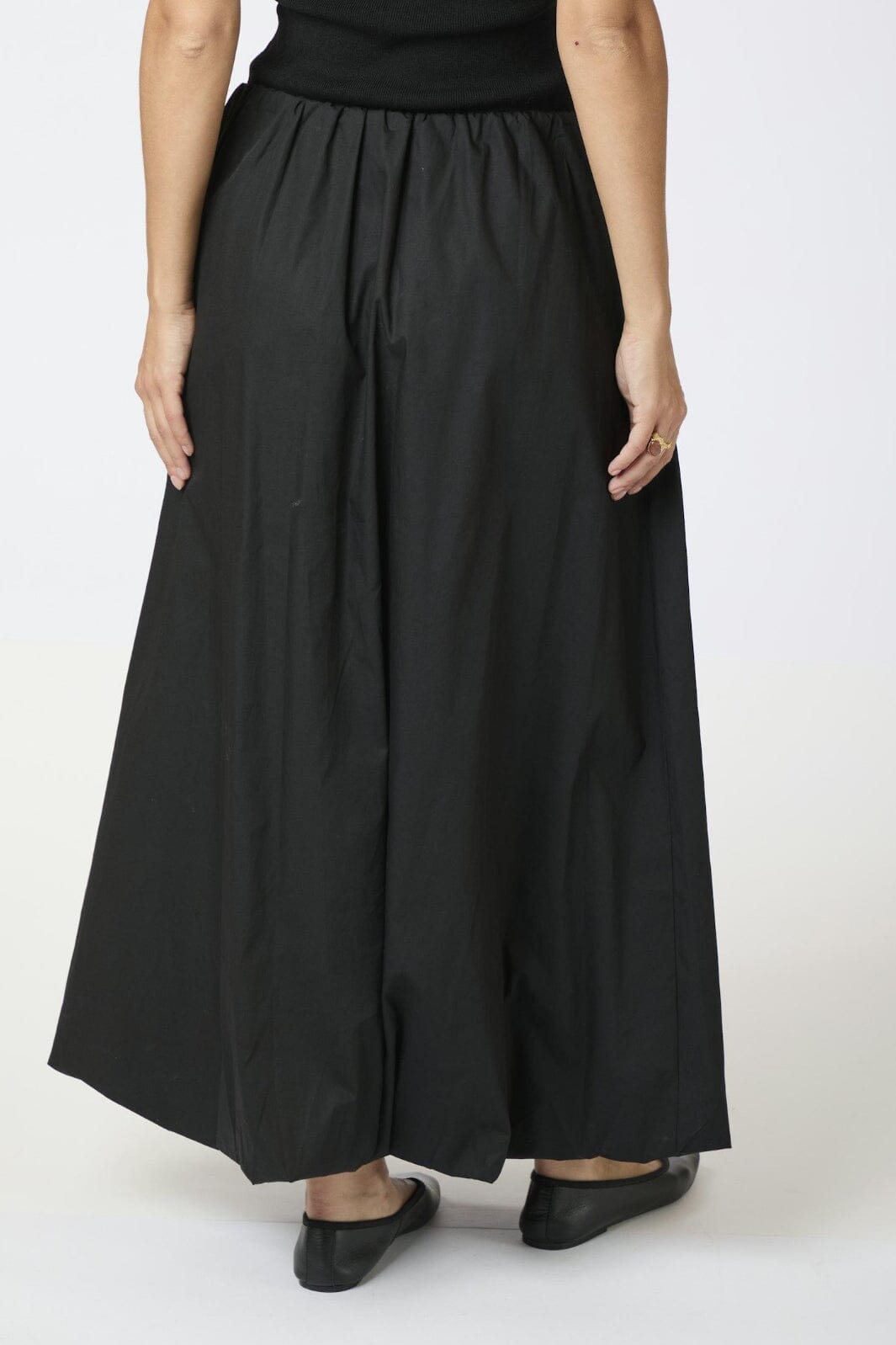 Neo Noir - Ober Long Balloon Skirt - Black Nederdele 