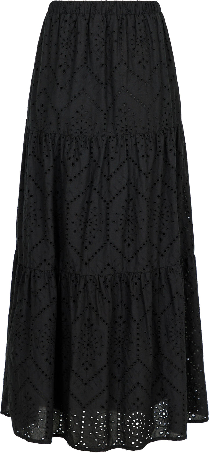 Neo Noir - Rana Embroidery Skirt - Black