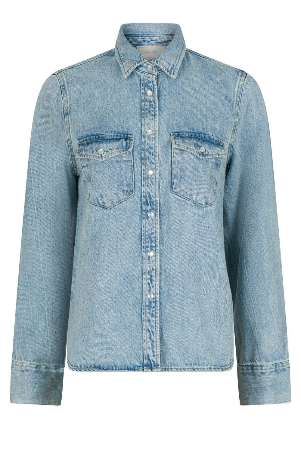 Neo Noir - Roger Denim Shirt - Smoke Blue Skjorter 