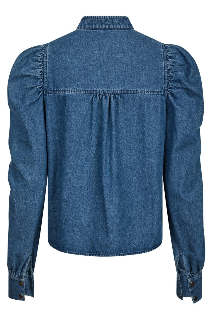 Neo Noir - Rosslyn Denim Blouse 164285 - 140 - Blue