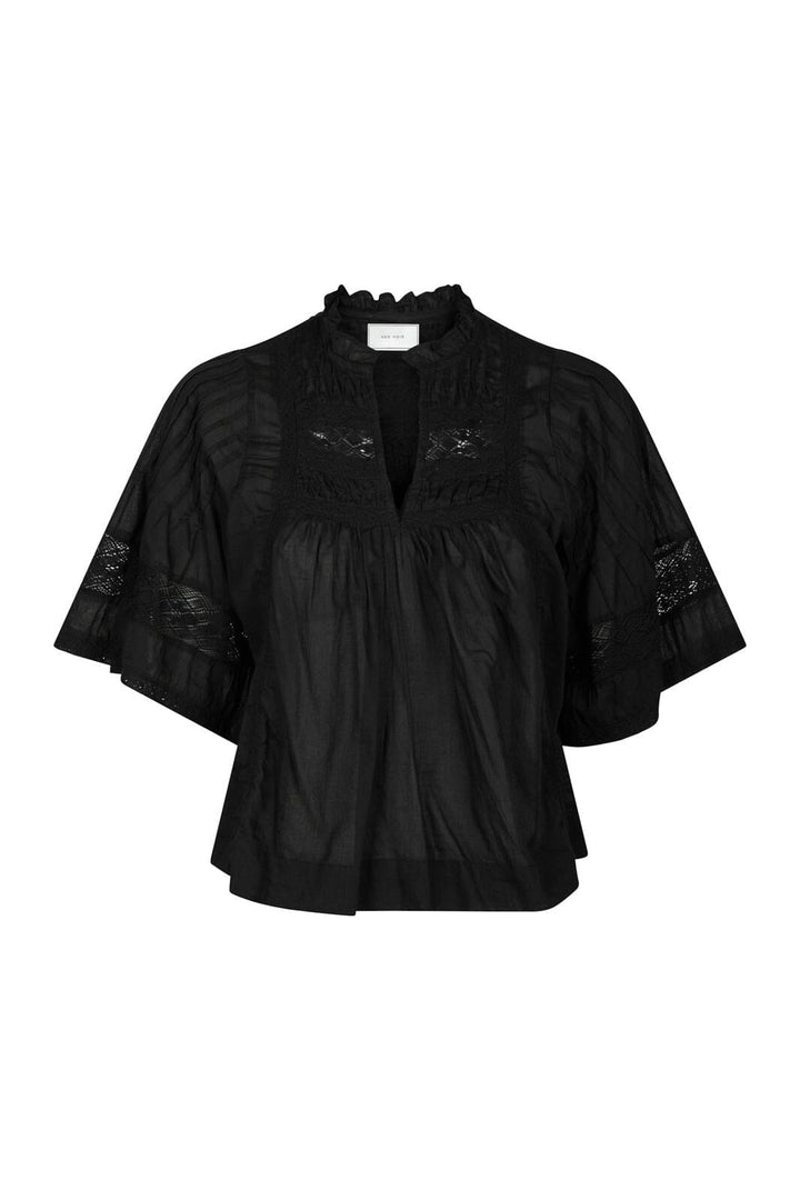 Neo Noir - Siama S Voile Blouse 164703 - 100 - Black