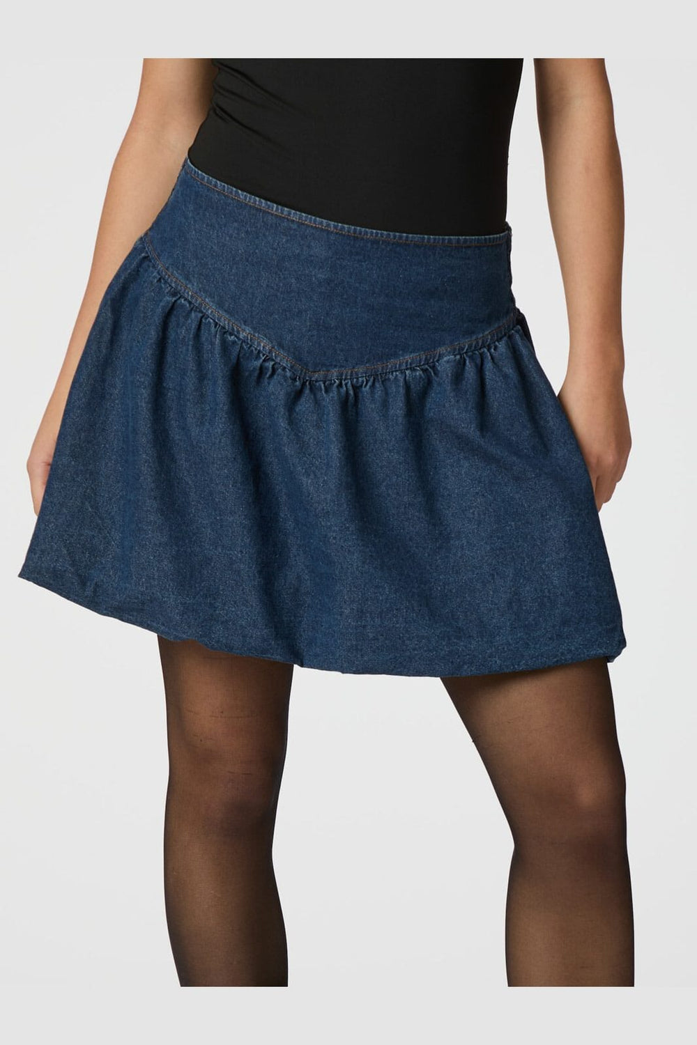 Neo Noir - Solar Denim Balloon Skirt 165053 - 140 - Blue