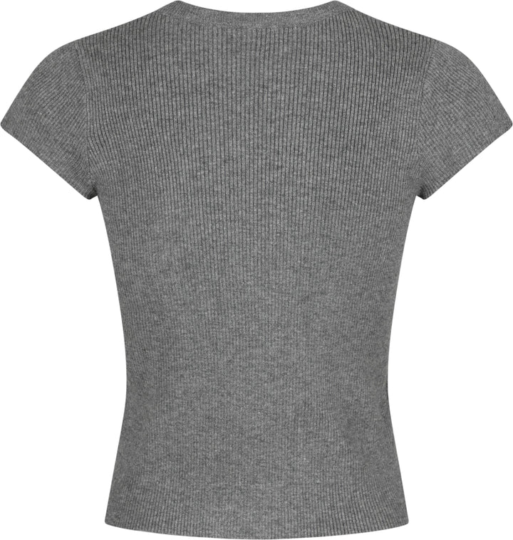 Neo Noir - Tirra Knit Tee - Dark Grey Melange