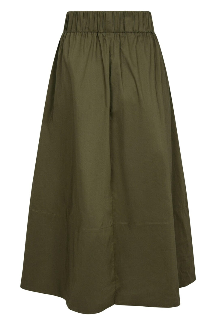 Neo Noir - Yara Poplin Skirt - Army Nederdele 