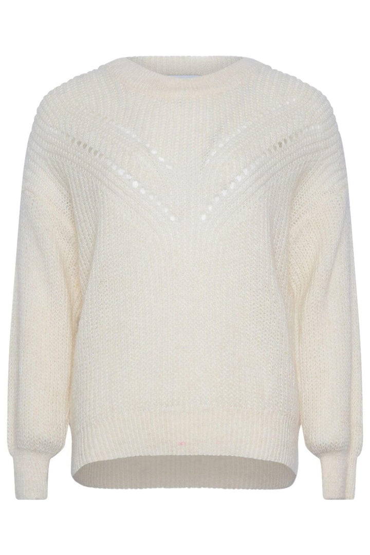 Noella - Janice Knit - 006 Offwhite Strikbluser 