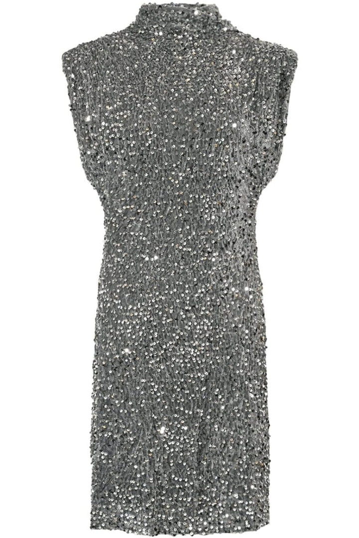 Noella - Kali Dress - 1096 Asphalt Silver Grey Kjoler 