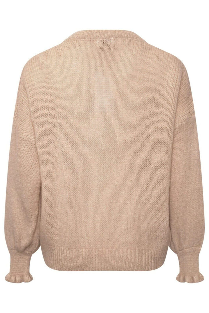 Noella - Kassidi Knit - 023 Beige Strikbluser 