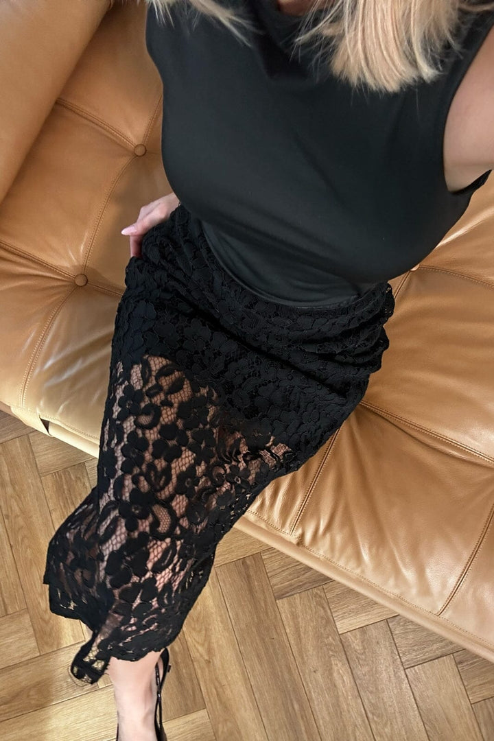 Noella - Katy Skirt - 004 Black Nederdele 