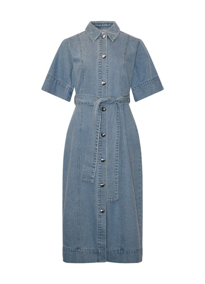 Noella - Keisley Dress - 1235 Light Blue Wash Kjoler 