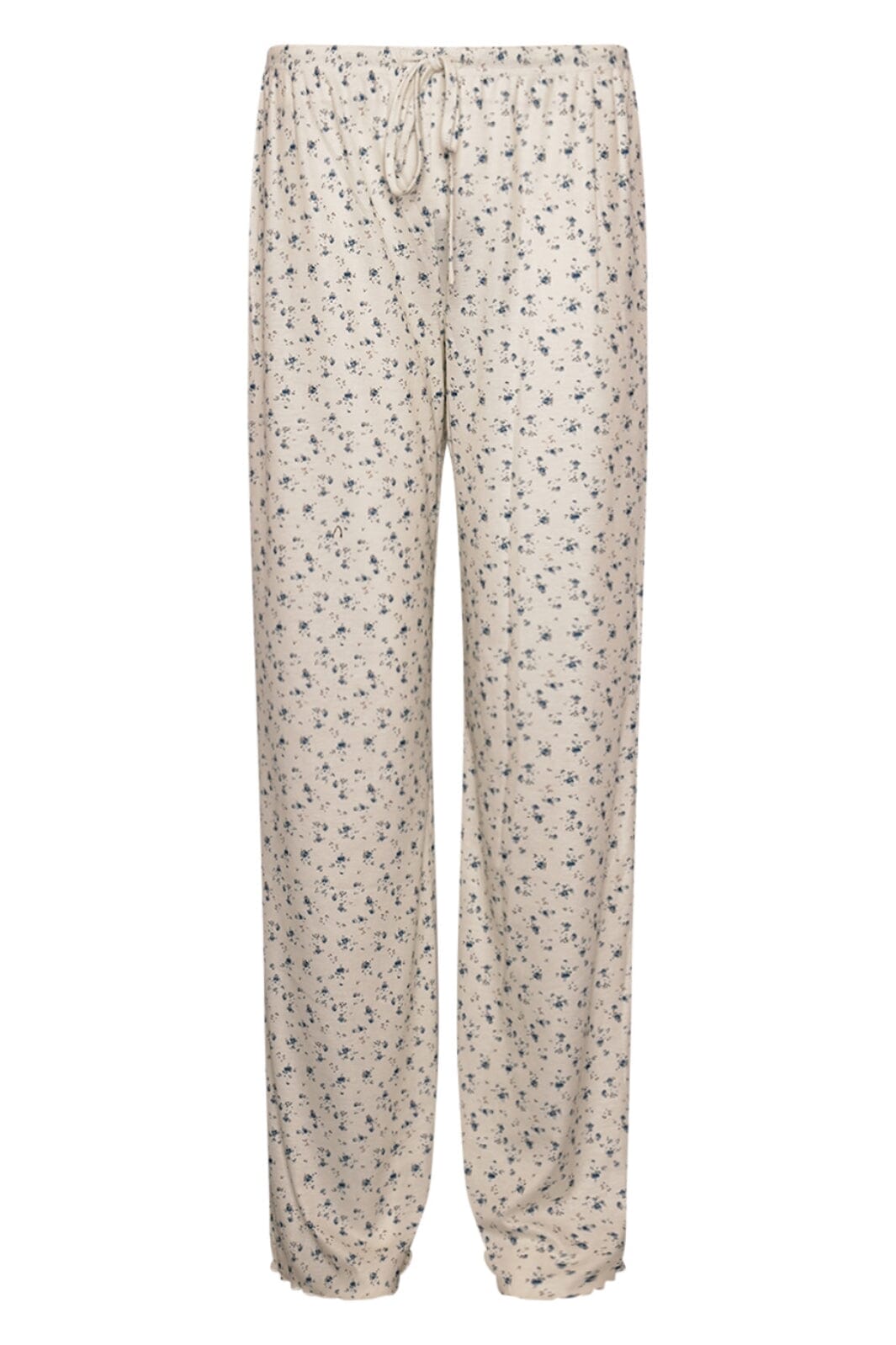 Noella - Kyrena Pants - 1297 Blue White Flower Print Bukser 