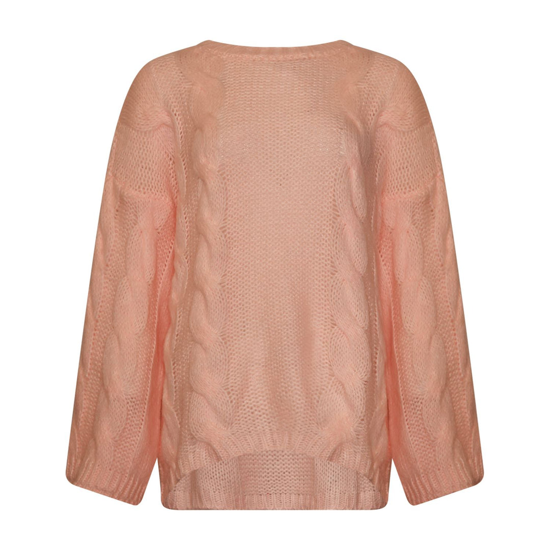 Noella - Lyza Sh Knit 14190002 - 599 - Dusty Pink Strikbluser 