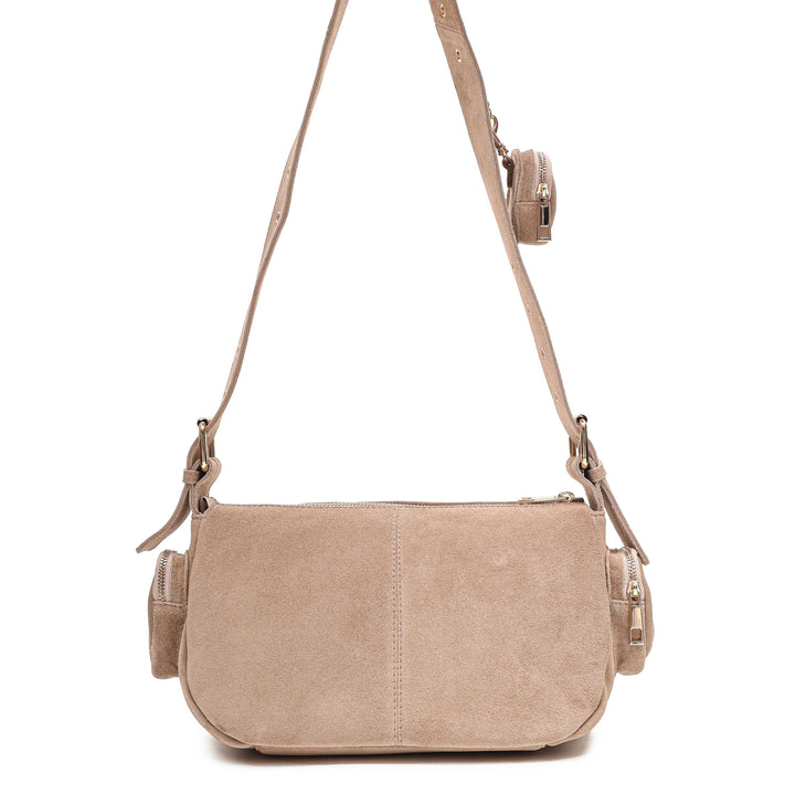 Núnoo - Alimakka Pocket Suede W. Gold - Beige Tasker 