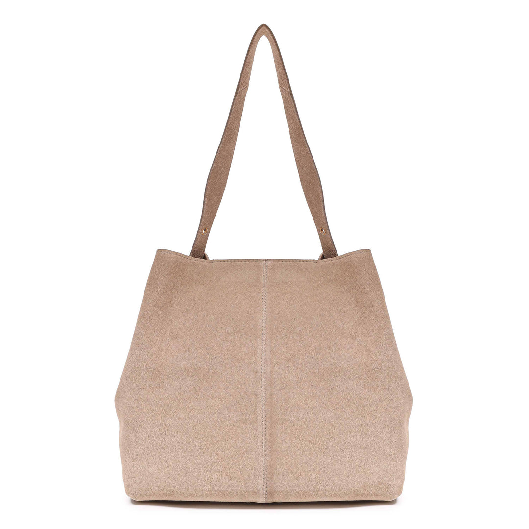 Núnoo - Chiara Suede W. Gold - Beige Tasker 