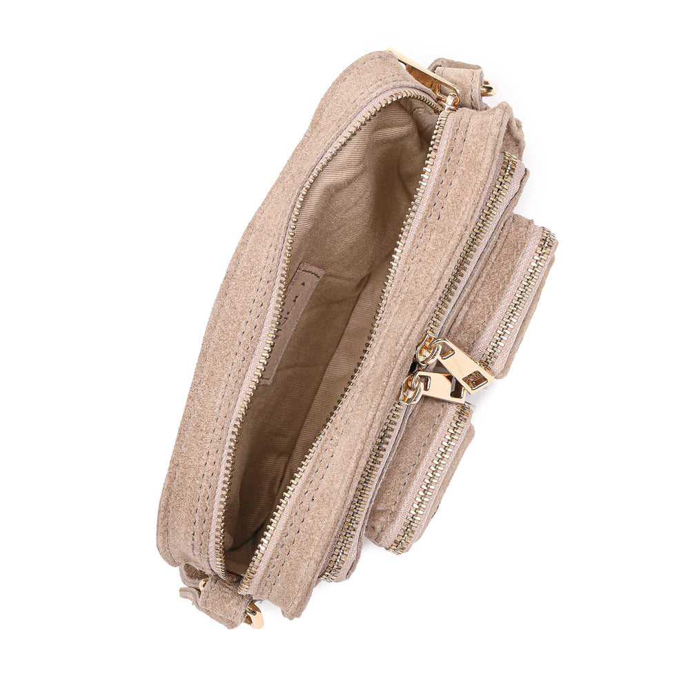 Núnoo - Helena Suede W. Gold - Beige Tasker 