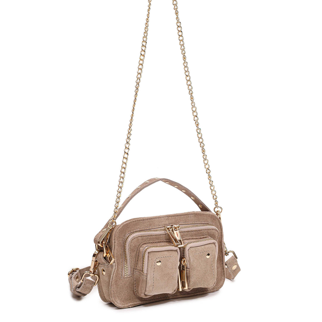 Núnoo - Helena Suede W. Gold - Beige Tasker 