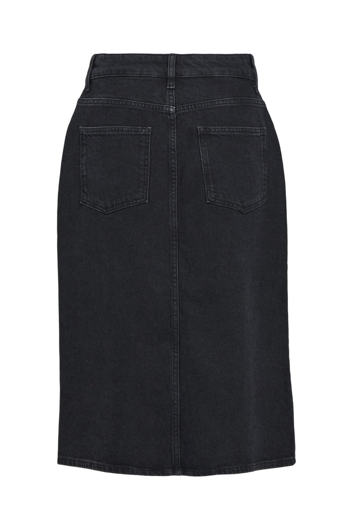 Object - Objellen Midi Denim Skirt - 4614168 Black Denim