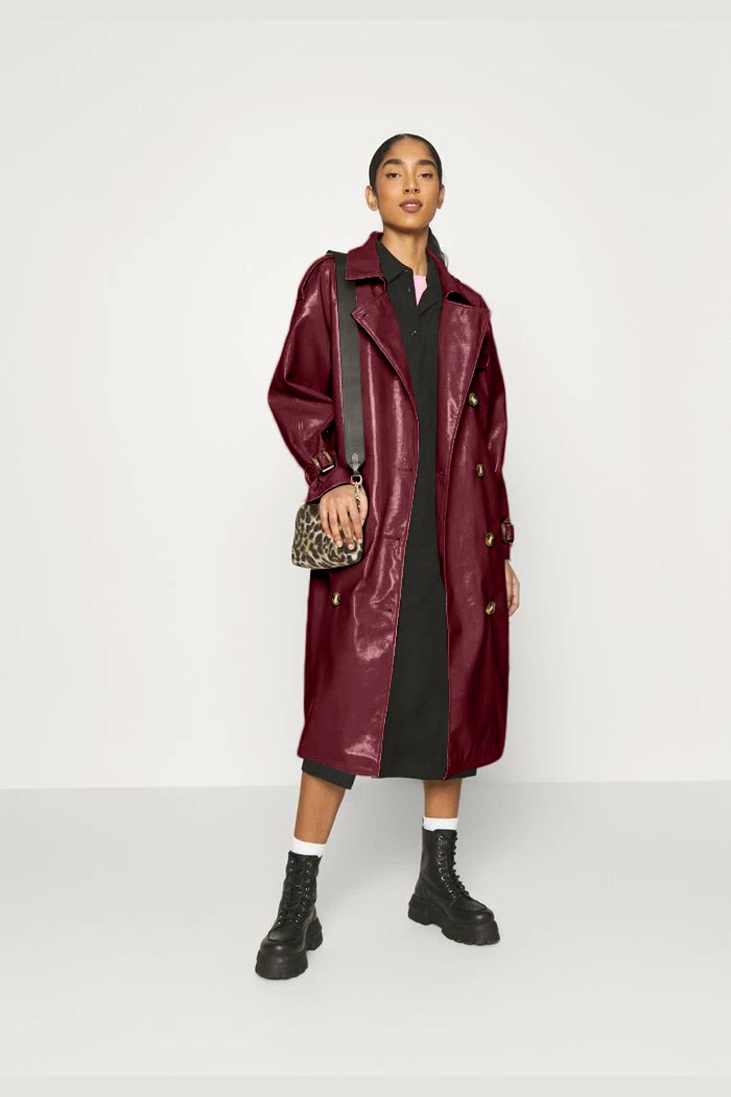 Object - Objerika Trench Coat A - 4826878 Cabernet