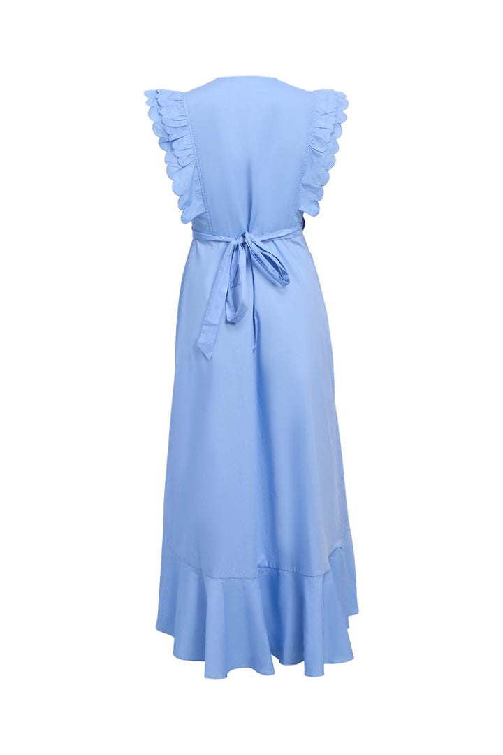 Object - Objhope Papaya S/S Wrap Dress - 4805984 Cornflower Blue