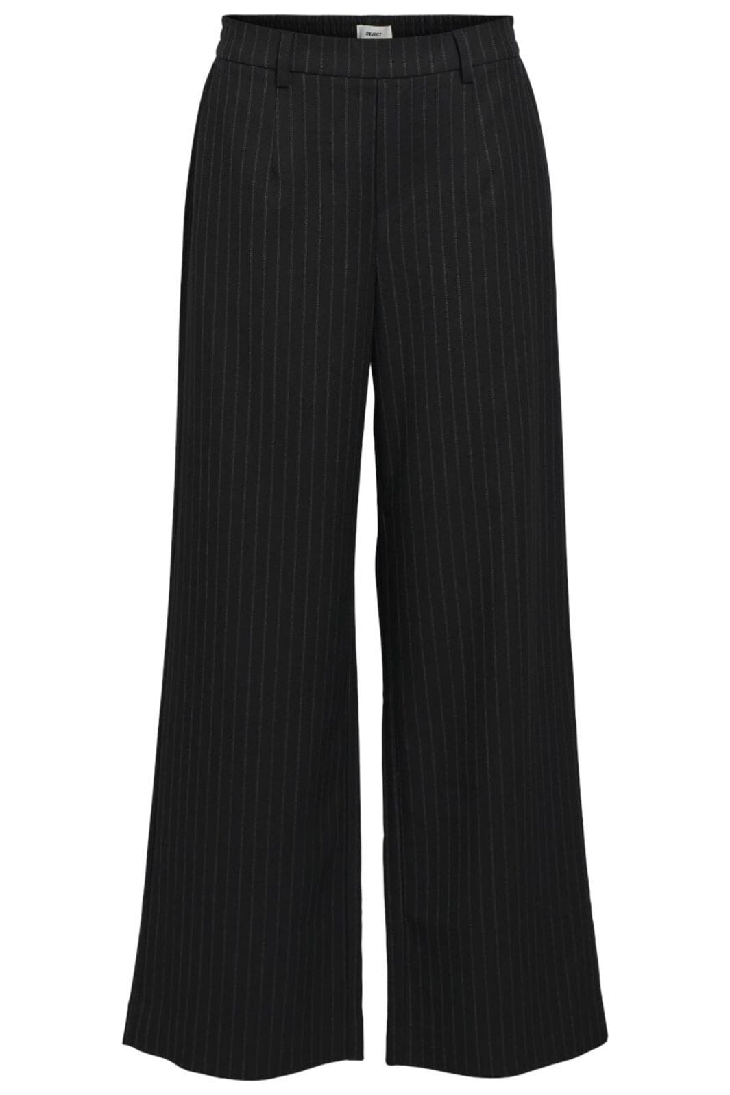 Object - Objlisa Wide Pant - 4535459 Black Grey Bukser 