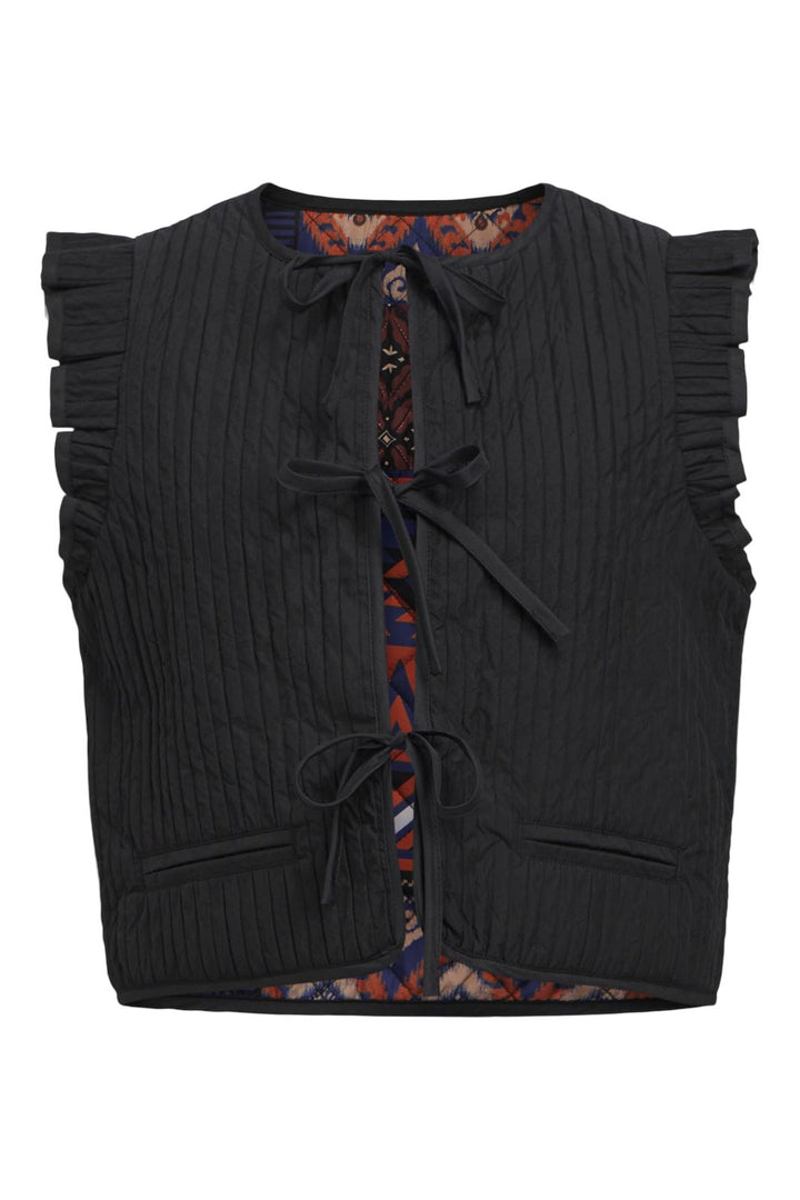 Object - Objluciana Short Waistcoat 134 - 4568188 Black Graphic