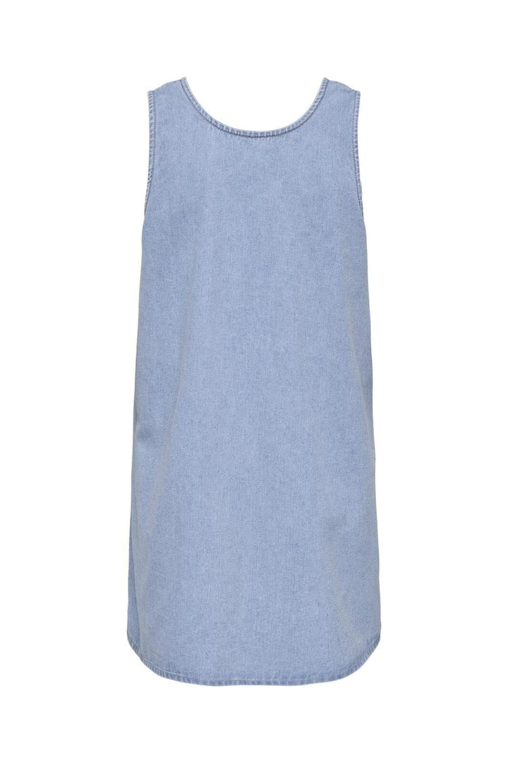 Only - Onlannie Mini Tie Reg Dress - 4859511 Light Blue Denim