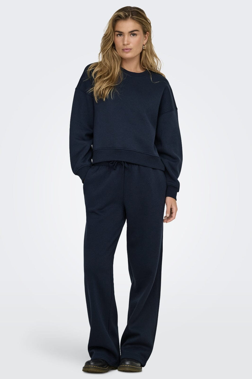 Only - Onlbest Wide Pant Swt - 4748506 Navy Blazer Sweatpants 