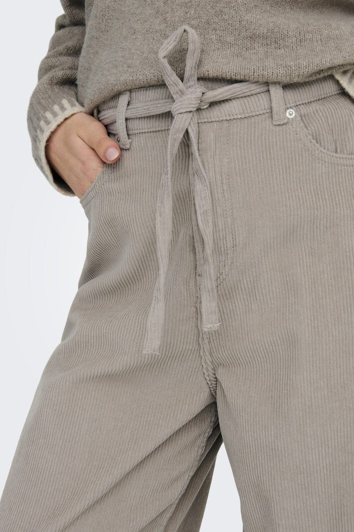 Only - Onlbleecker Belt Loose Cord Pant - 4613951 String Bukser 