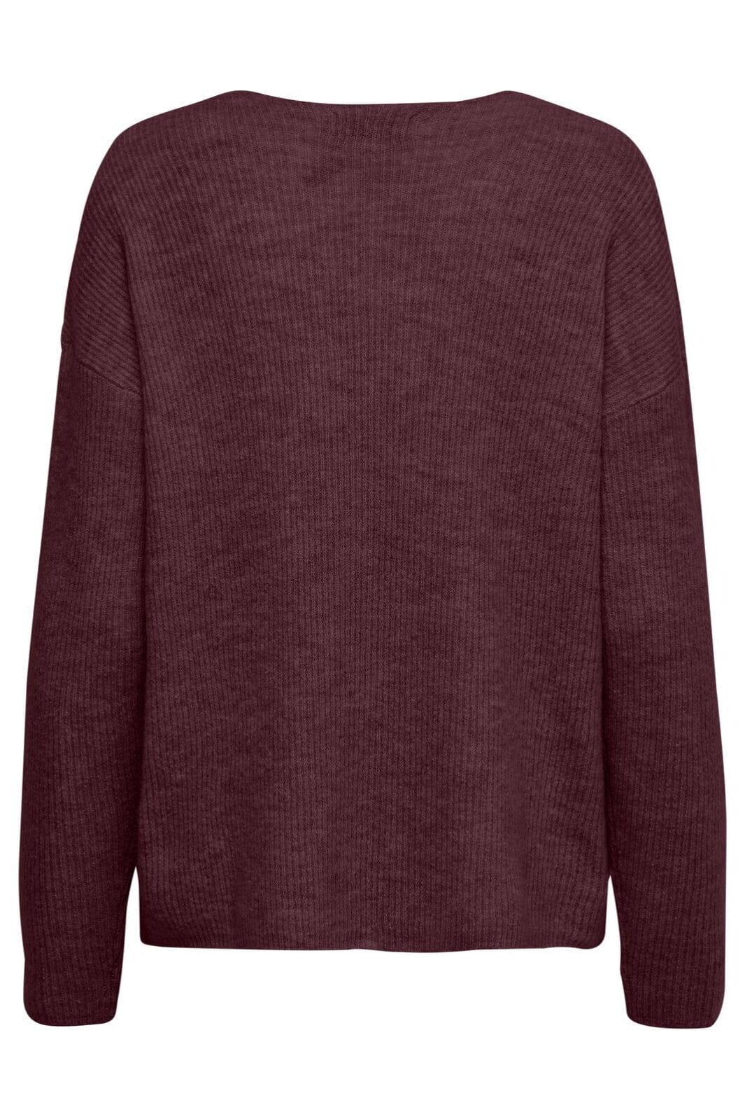 Only - Onlcamilla V-Neck L/S Pullover Knt - 4559407 Port Royale Melange