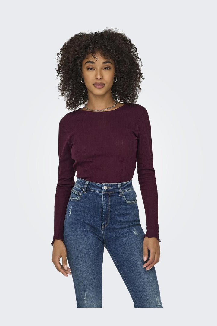 Only - Onlcarlotta L/S Top - 4572542 Winetasting