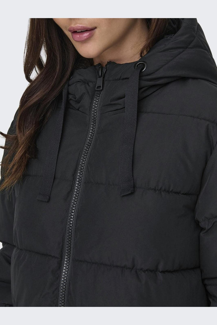 Only - Onlclair Puffer Hood Coat Cc - 4577166 Black