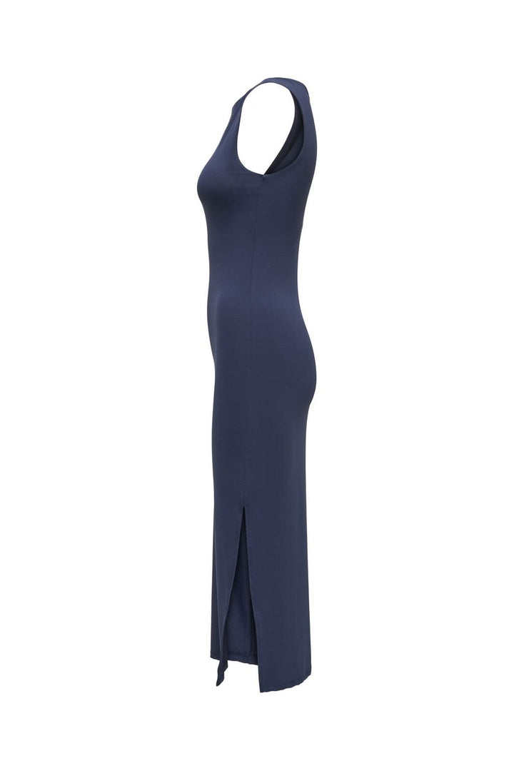 Only - Onlea S/L Long Slit Dress - 4696700 Navy Blazer