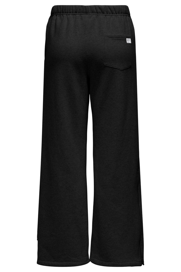 Only - Onlelliot Wide Zip Pant Swt - 4702801 Black Labels Brooklyn