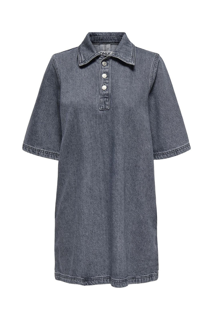 Only - Onlgry S/S Dress Azg - 4622386 Grey Denim